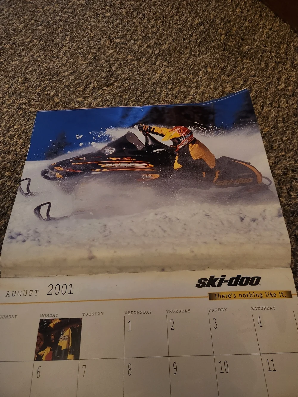 2001 - 2002 Ski-Doo Bombardier Snowmobile Calendar